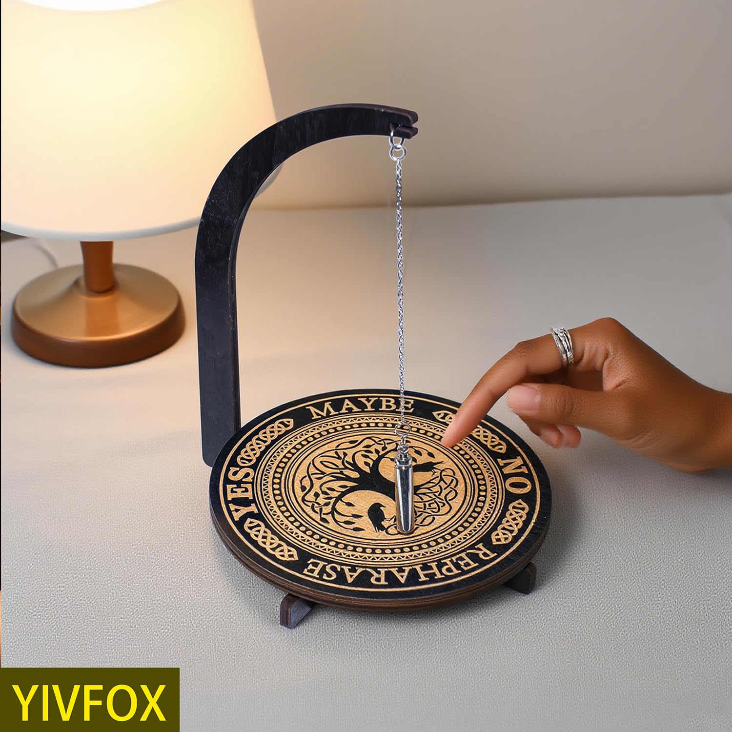 YIVFOX Mysterious and Downing Pendulum Stand Magnetic (4 Patterns Total) - 24x8.5x7 Magnetic Spiritual Decision-Making Tool
