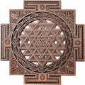 YIVFOX Sri Yantra Wall Art Wooden Sacred Geometry Decor, Handcrafted Sri Chakra Wall Hanging for Meditation Room, Yoga Studio, Spiritual Home Decor