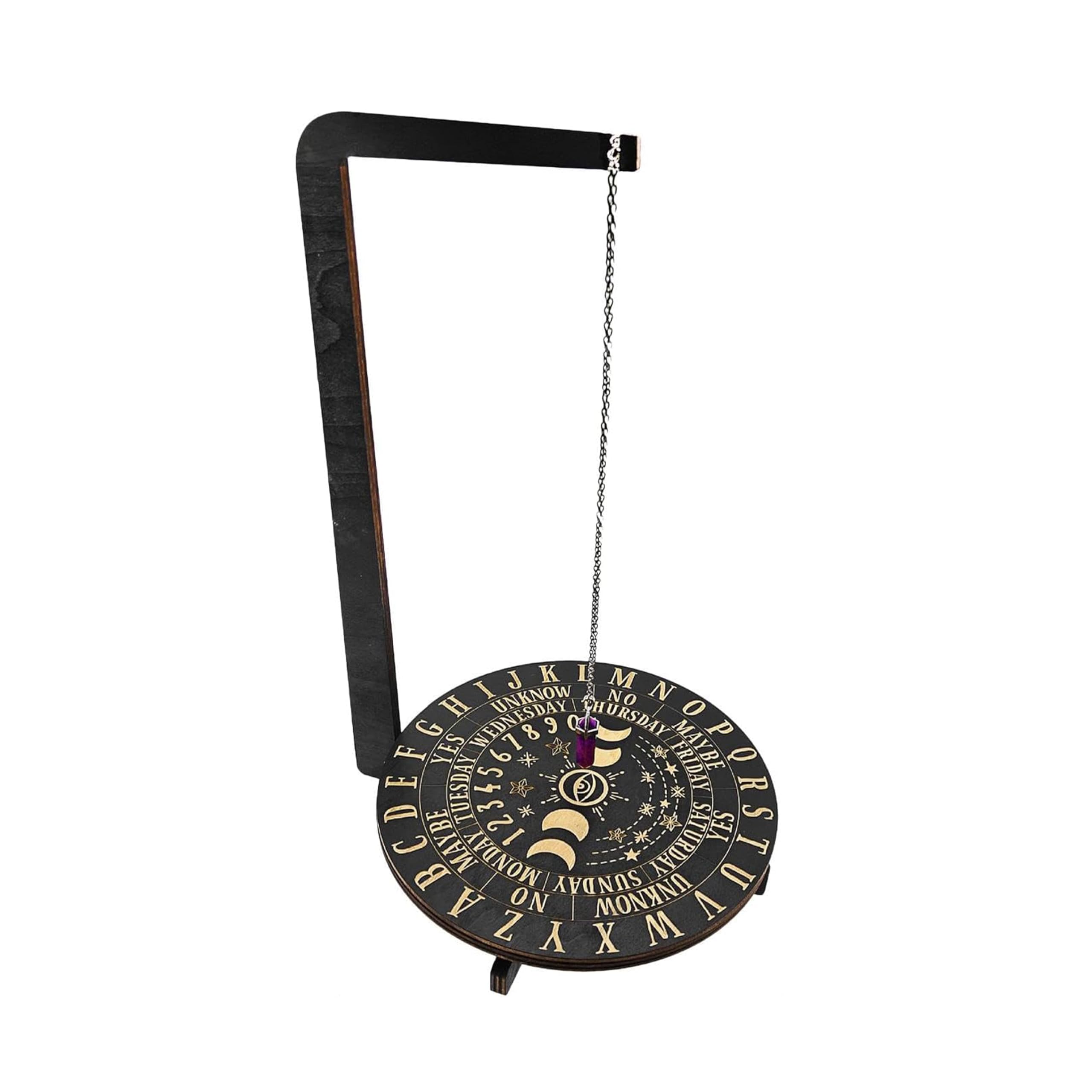 YIVFOX Wood Pendulum Display - Pendulum Crystal Holder Stand | Jewelry Display Stand | Wood Rotating Crystal | Exquisite Design Holder Stand For Living Room, Yoga Room