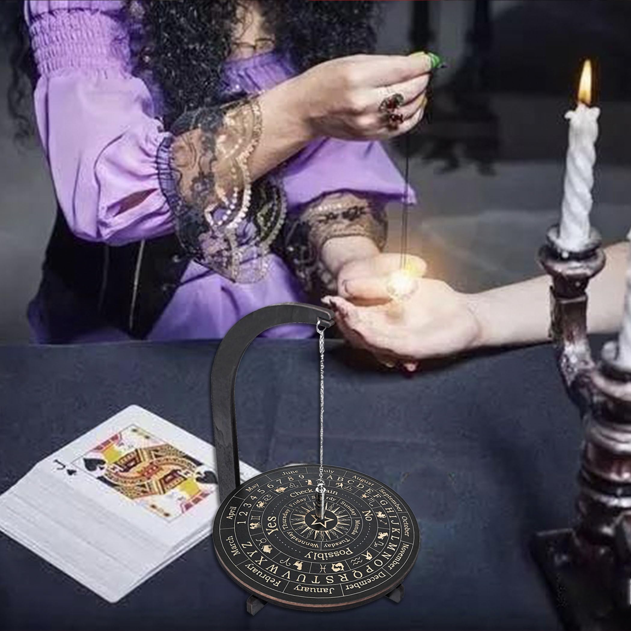 YIVFOX Magnetic Divination Stand, a Divination Stand with Constellation Design. It is a Magnetic Divination Tool for Exploring the Future and Assisting in Decision-Making.