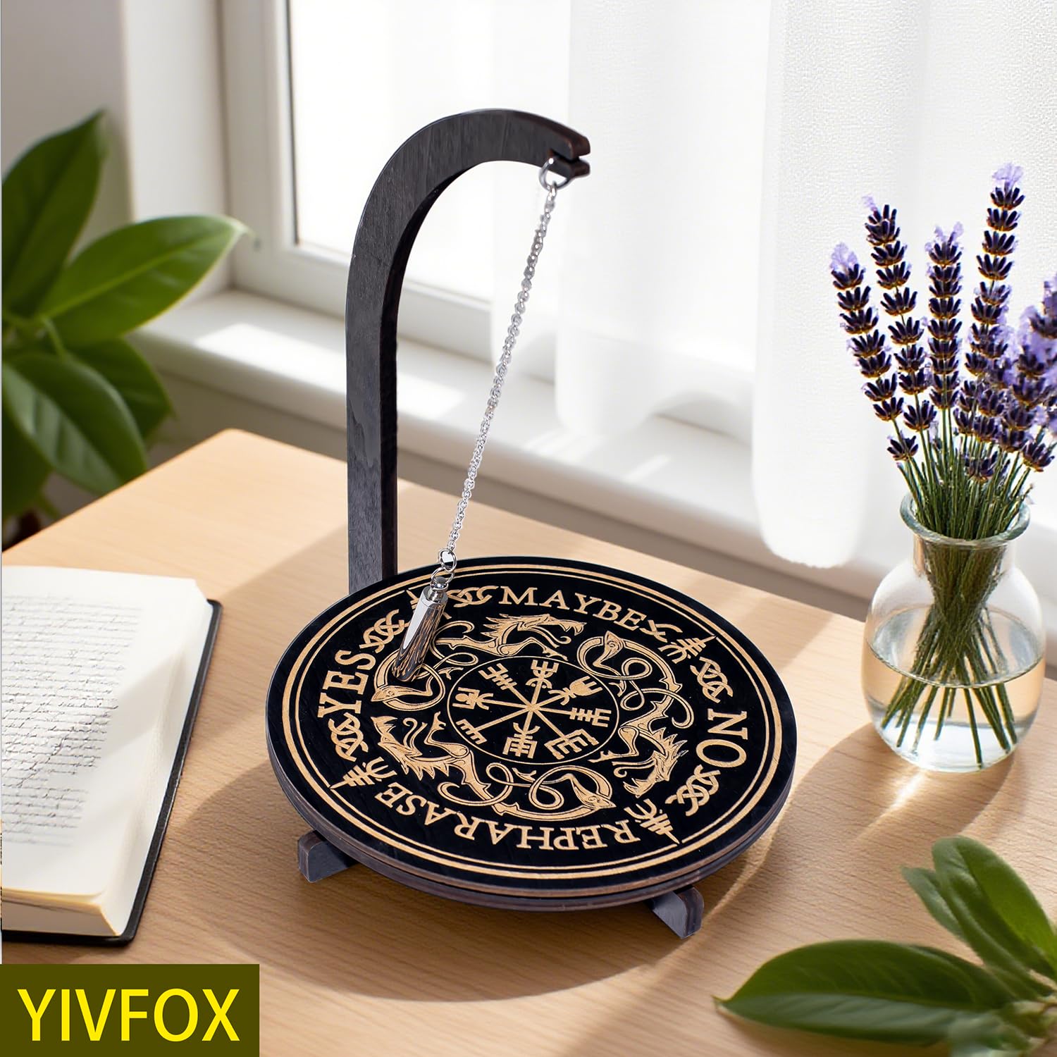 YIVFOX Mysterious & Divination Pendulum Stand Magnet (4 Patterns Total) - 24x8.5x7 Inch Magnetic Spiritual Decision Making Tool